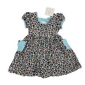 NWT Swoon Baby Size 4 Animal Print Pocket Dress